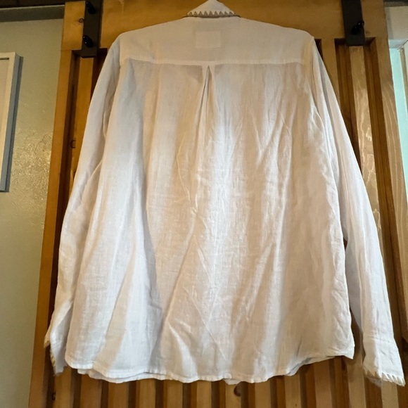 Women’s Rails Charli Shirt White Blanket Stitch - Picture 4 of 4